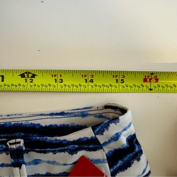 Spanx Blue and White Striped Shorts NWT - Picture 2 of 5